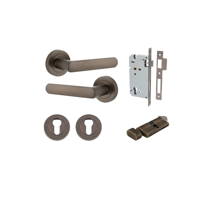 Signature Brass / Key/Turn Entrance Kit (Lock & Key Cylinder)