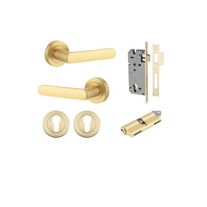 Brushed Gold PVD / Key/Key Entrance Kit (Lock & Key Cylinder)