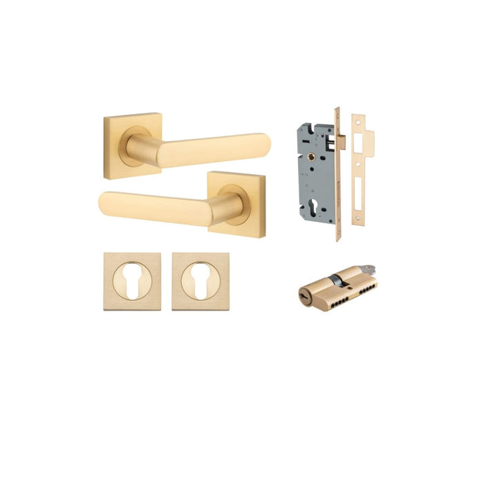 Brushed Brass / Key/Key Entrance Kit (Lock & Key Cylinder Included)