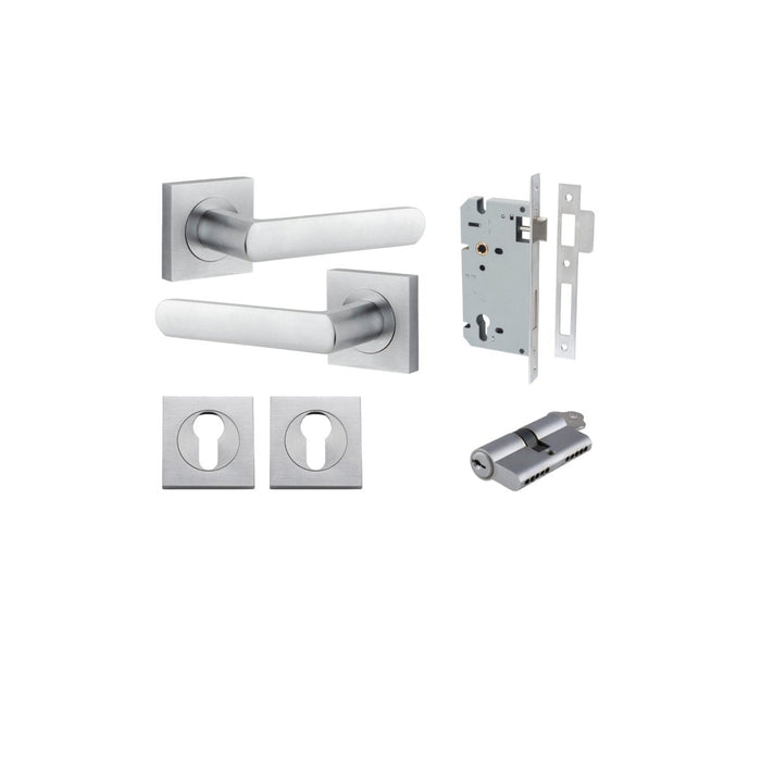 Brushed Chrome / Key/Key Entrance Kit (Lock & Key Cylinder Included)