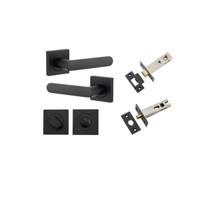 Matt Black / Privacy Set (Latch & Bolt Included)
