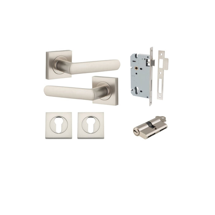 Satin Nickel / Key/Key Entrance Kit (Lock & Key Cylinder Included)