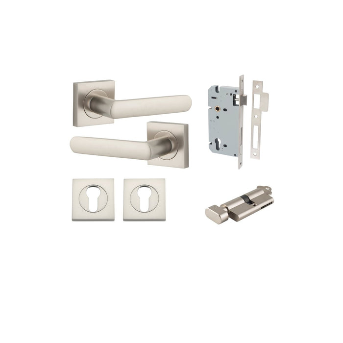Satin Nickel / Key/Turn Entrance Kit (Lock & Key Cylinder Included)