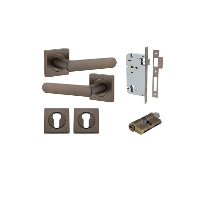 Signature Brass / Key/Key Entrance Kit (Lock & Key Cylinder Included)
