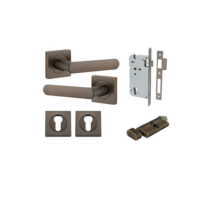 Signature Brass / Key/Turn Entrance Kit (Lock & Key Cylinder Included)