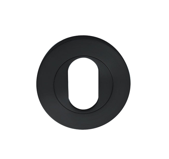 Oval Escutcheon (Pair) Black By Zanda - Entry - Point - 7020.O.BLK - Zanda