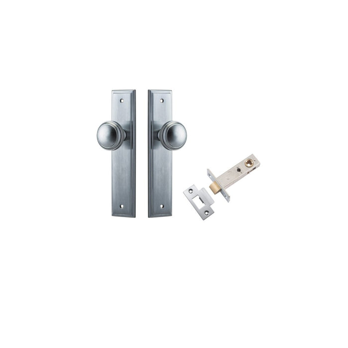 Brushed Chrome / Passage Set (Latch Included)