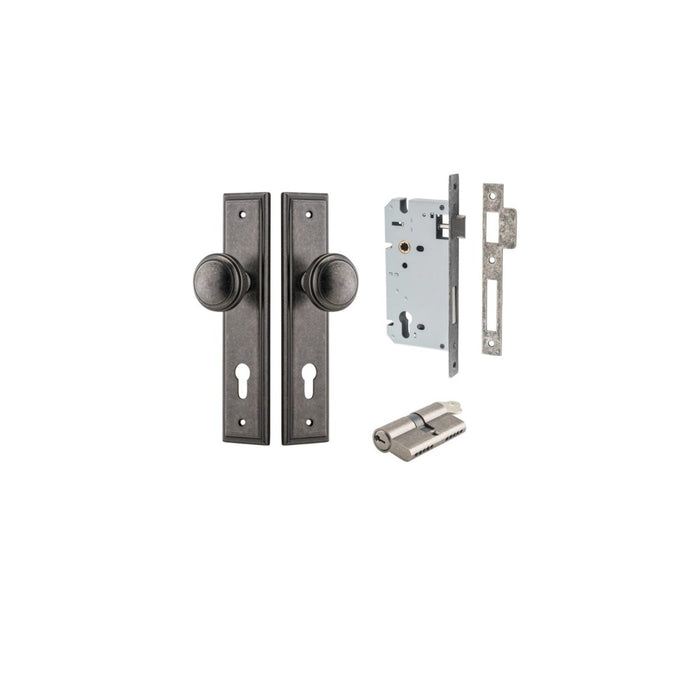 Distressed Nickel / Key/Key Entrance Kit (Lock & Key Cylinder Included)
