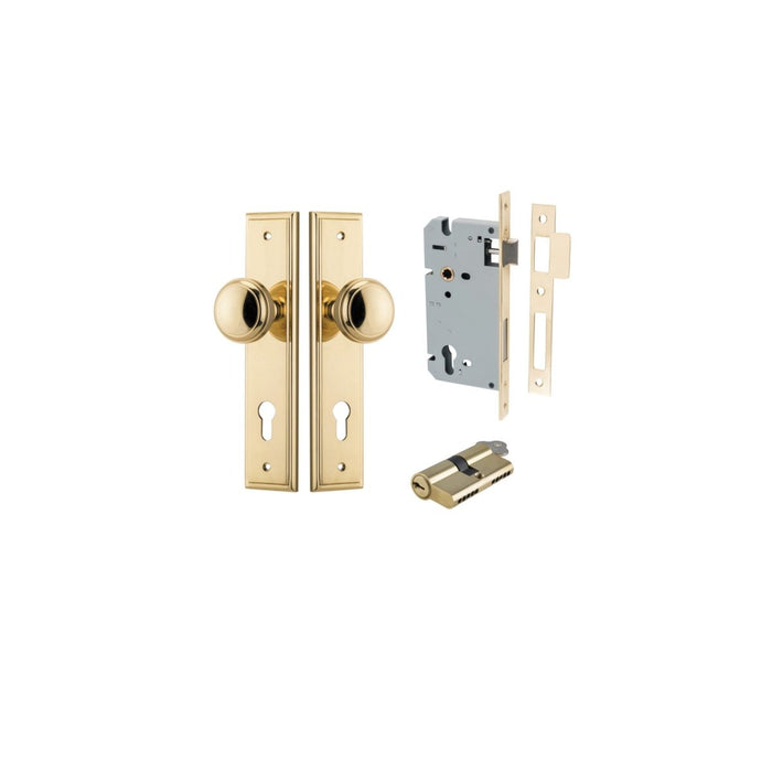 Polished Brass / Key/Key Entrance Kit (Lock & Key Cylinder Included)