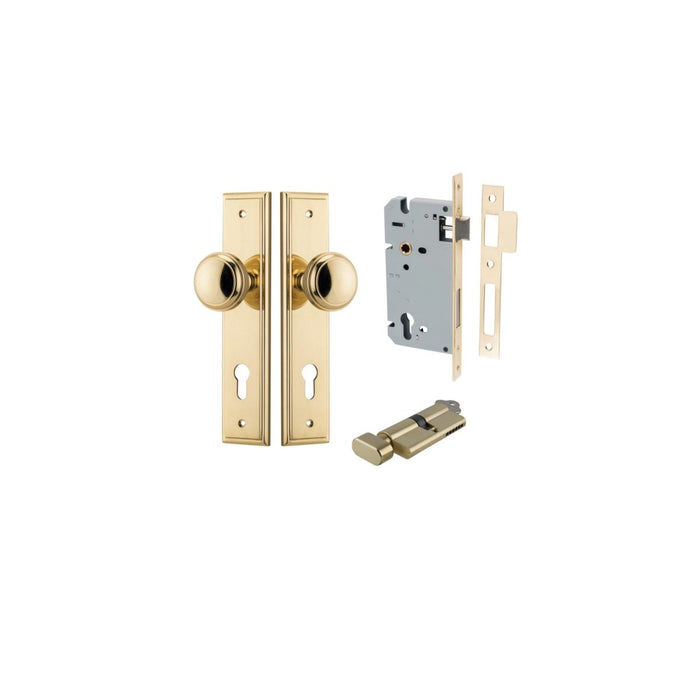 Polished Brass / Key/Turn Entrance Kit (Lock & Key Cylinder Included)