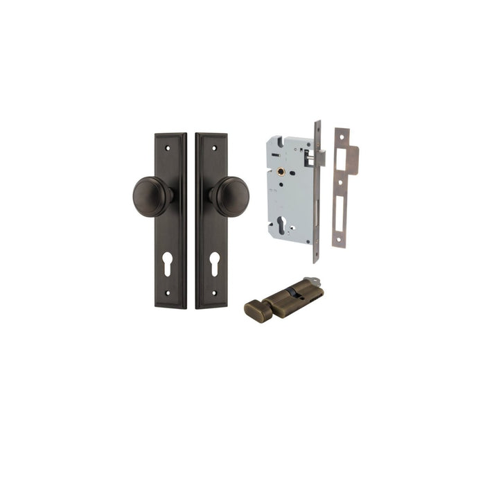Signature Brass / Key/Turn Entrance Kit (Lock & Key Cylinder Included)