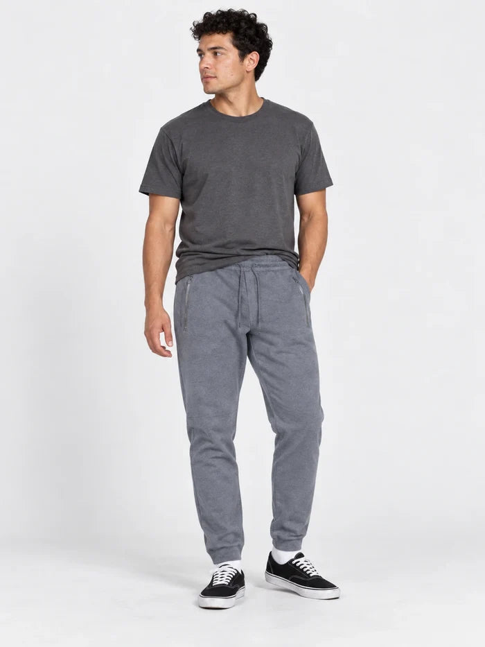 Pantalon Converse New Basic Melange Gris — vista principal