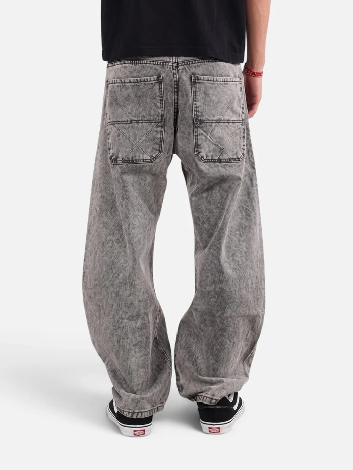 Pantalon Jean NTF Harlem Barrel Gris Reflex