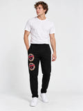 Pantalon Kappa Authentic Graphik Giachi Ar Negro — vista principal