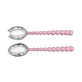 Pearled Pink Large Salad Servers