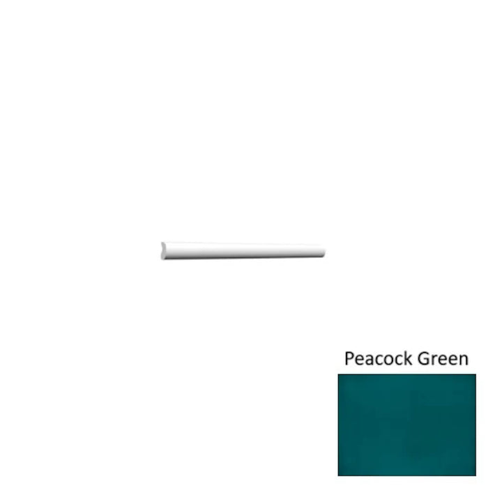 Pencil Tile Delight Peacock Green 3/4x10 Glossy