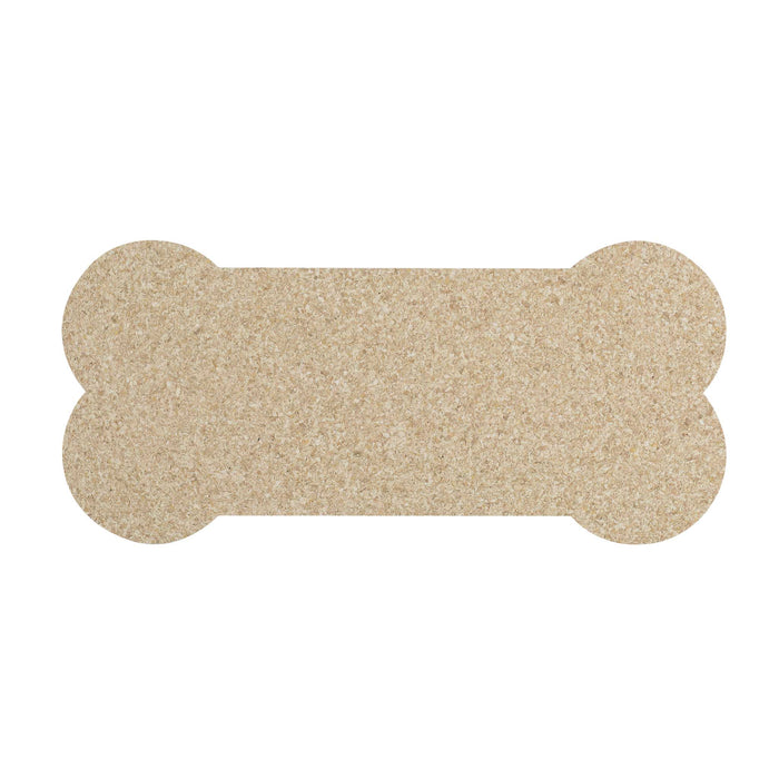 Pet Placemat | Recycled Rubber Skinny Bone Natural