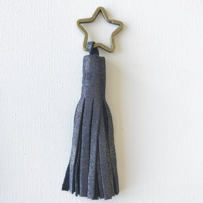 PomPom Leather Glitter Keychains
