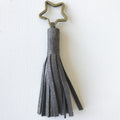 PomPom Leather Glitter Keychains
