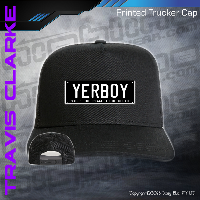 Printed Trucker Cap -  YERBOY