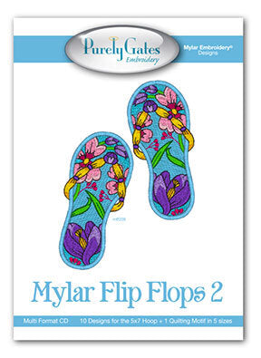 Purely Gates Mylar Flip Flops 2