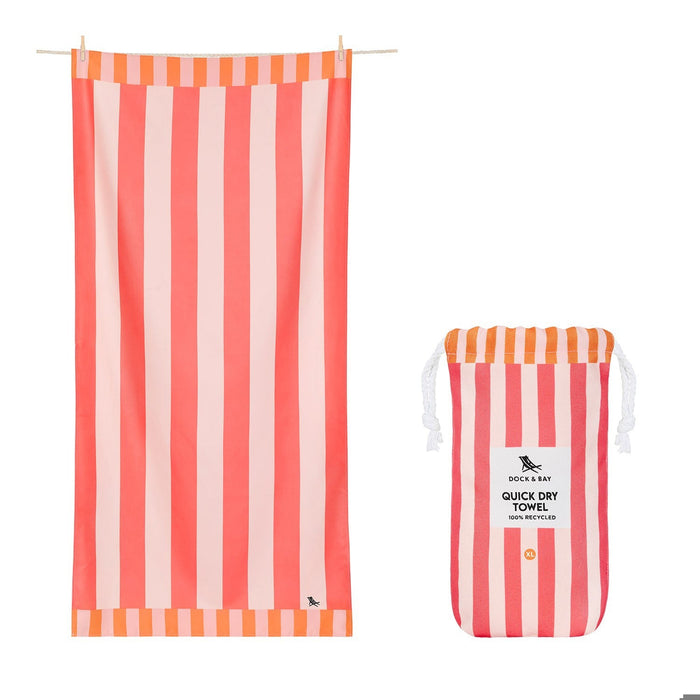 Quick Dry Towel -XL -Raspberry Road