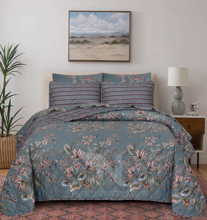 Quilted Comforter Set 6 Pcs Design 898 - Nishat Creative Store