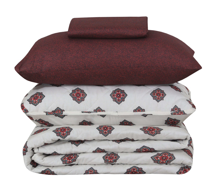Quilted Comforter Set 6 Pcs Design 918 - Nishat Creative Store