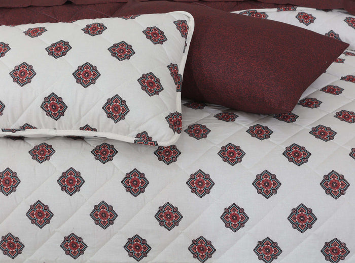 Quilted Comforter Set 6 Pcs Design 918 - Nishat Creative Store