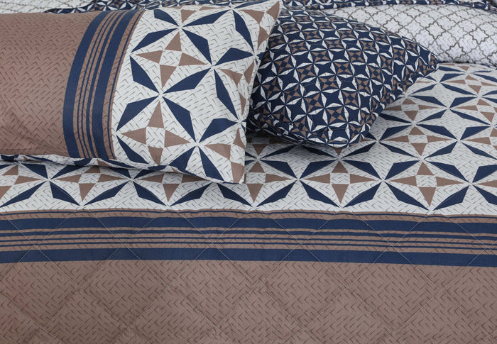 Quilted Comforter Set 6 Pcs Design 924 - Nishat Creative Store