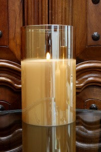 RADIANCE POURED CANDLE/CHAMPAGNE 6X10