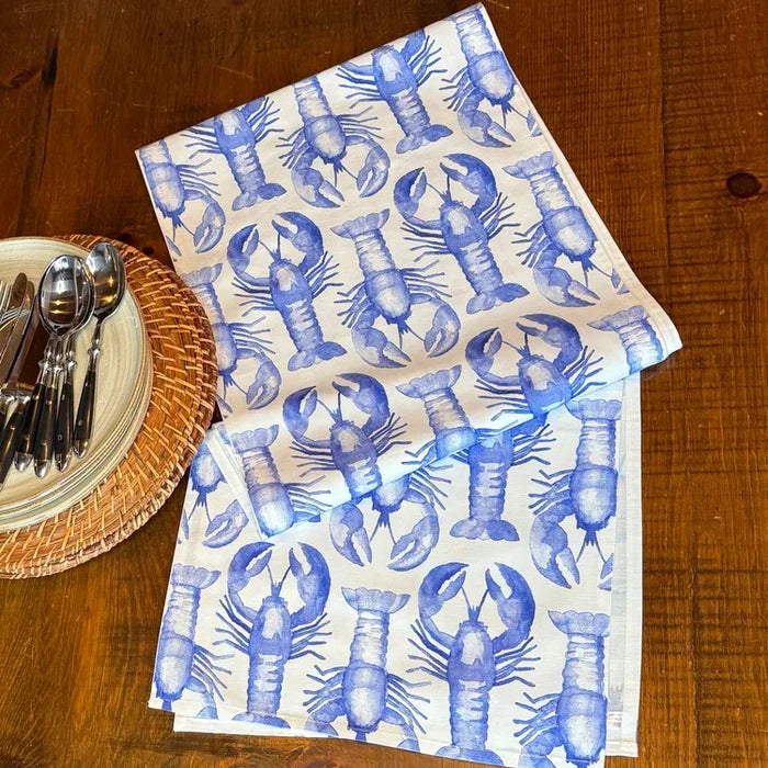 Ramsay Gourd Home - Table Runner - Lobster - Indigo - Findlay Rowe Designs