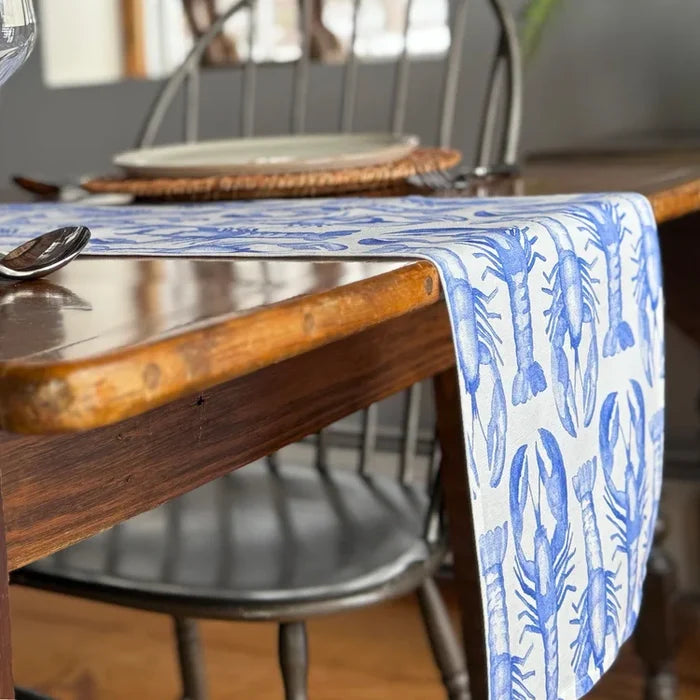 Ramsay Gourd Home - Table Runner - Lobster - Indigo - Findlay Rowe Designs