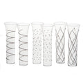 Razzle Dazzle Champagne Flutes with Accents, Set of 6