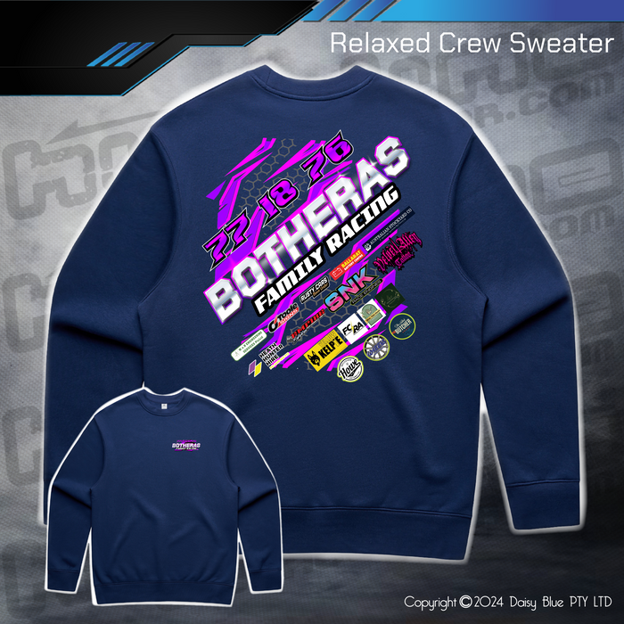 Relaxed Crew Sweater - Botheras Family Racing