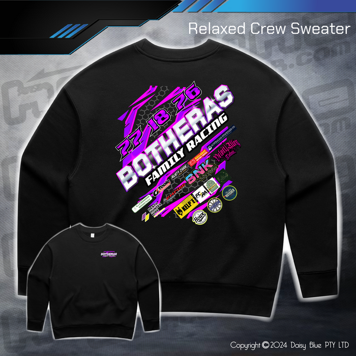 Relaxed Crew Sweater - Botheras Family Racing