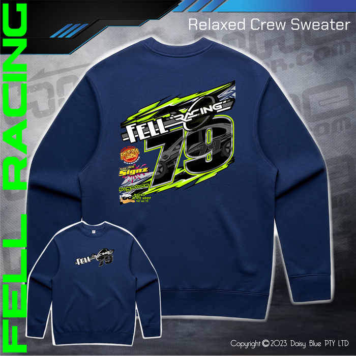Relaxed Crew Sweater - Fell Racing