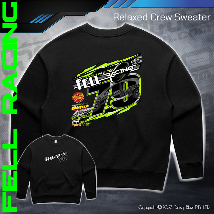 Relaxed Crew Sweater - Fell Racing