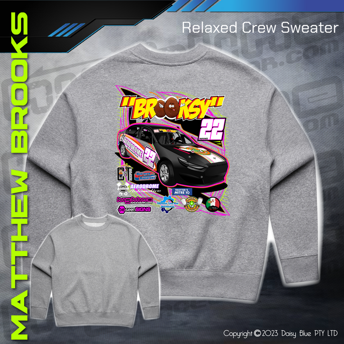 Relaxed Crew Sweater - Matthew Brooks