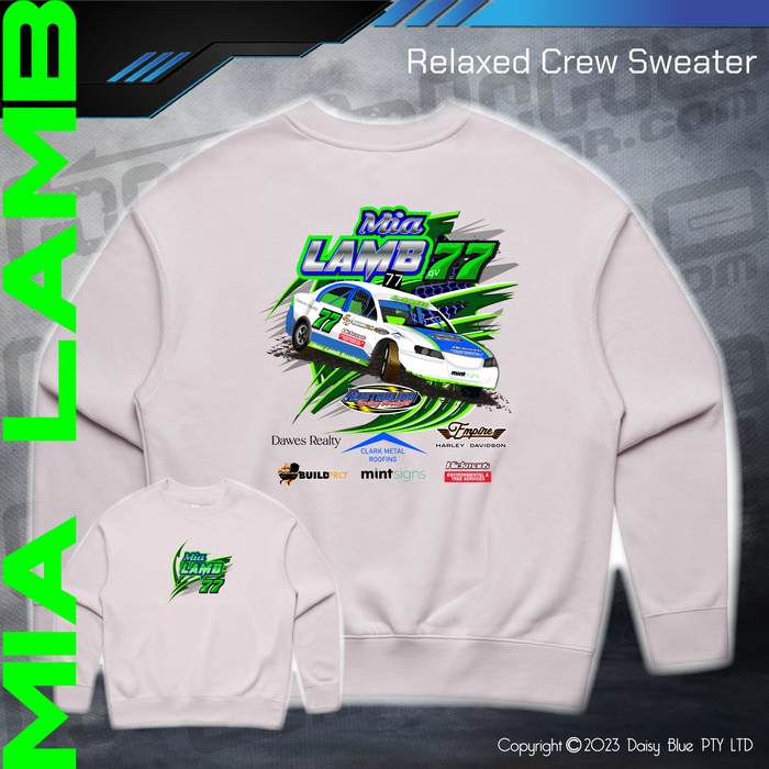 Relaxed Crew Sweater - Mia Lamb
