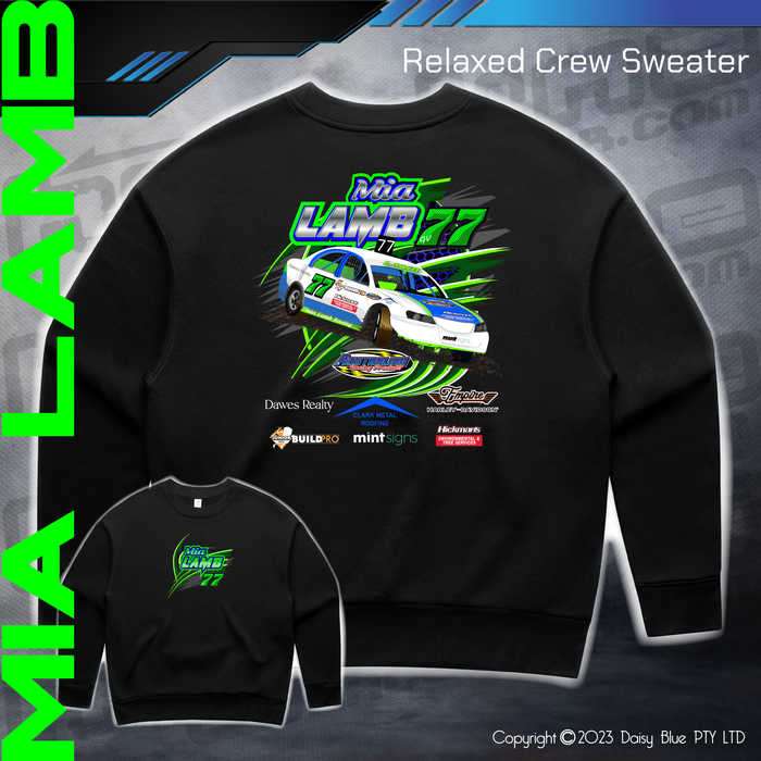Relaxed Crew Sweater - Mia Lamb