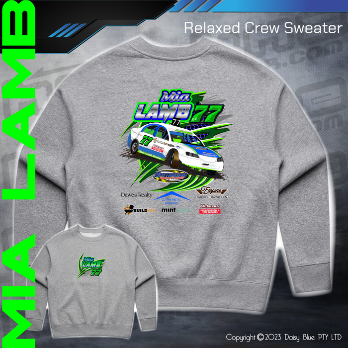Relaxed Crew Sweater - Mia Lamb