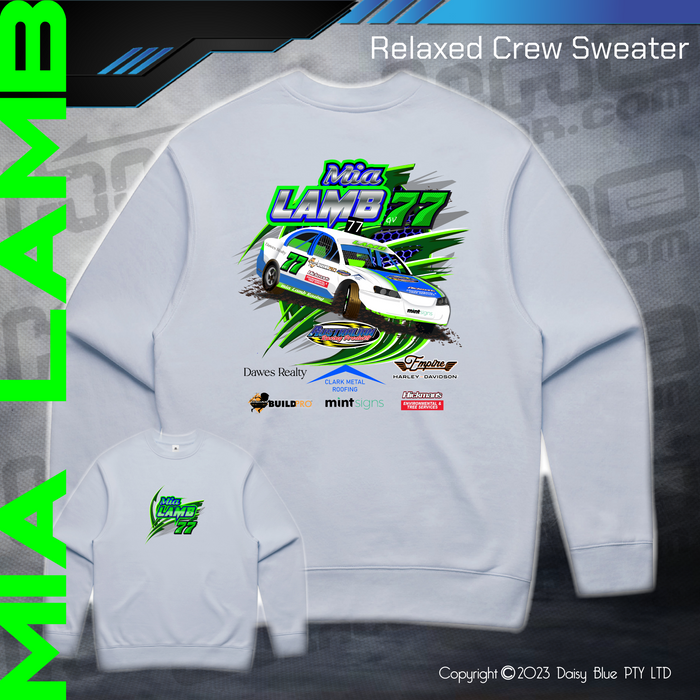 Relaxed Crew Sweater - Mia Lamb