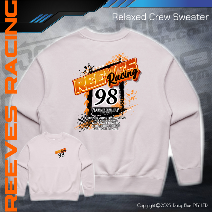 Relaxed Crew Sweater - Reeves Racing