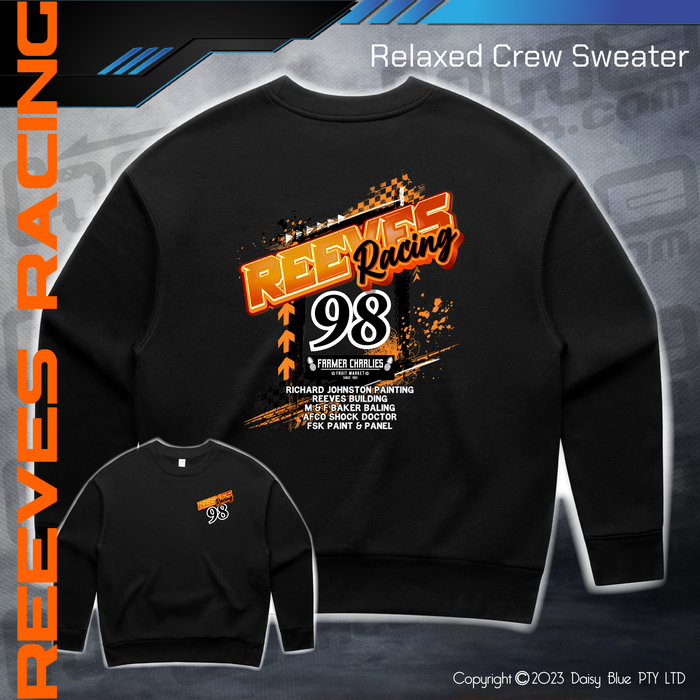 Relaxed Crew Sweater - Reeves Racing