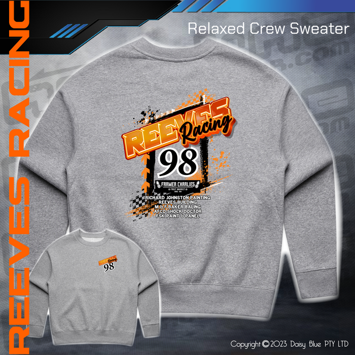 Relaxed Crew Sweater - Reeves Racing