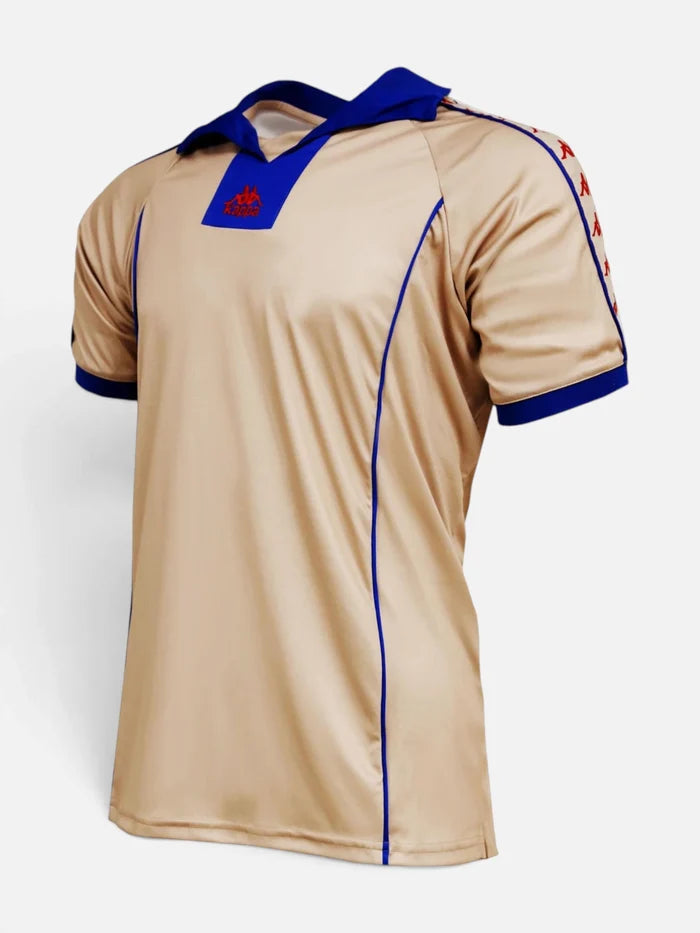 Remera Kappa 222 Banda Jersey Beige-Azul France