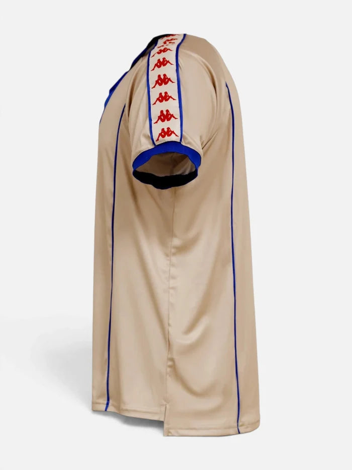 Remera Kappa 222 Banda Jersey Beige-Azul France