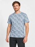 Remera Kappa Authentic Fool Azul Stone — vista principal