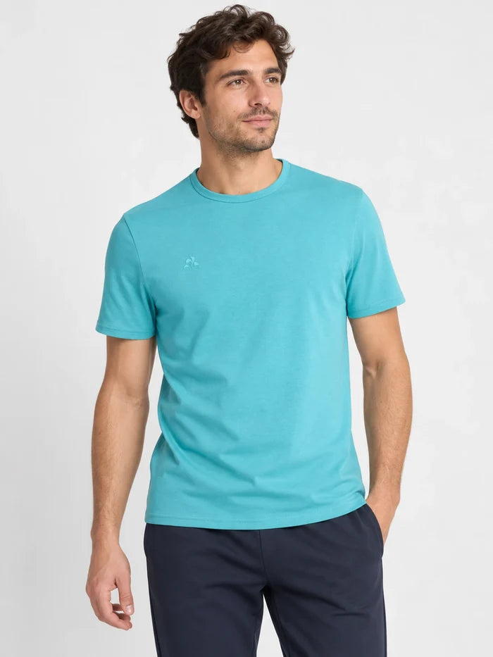 Remera Le Coq Sportif Monochrome Tee Aqua — vista principal